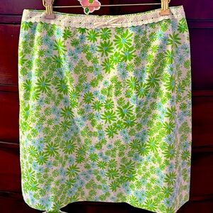Lilly Pulitzer Vintage “The Lilly” Floral Print Skirt 16